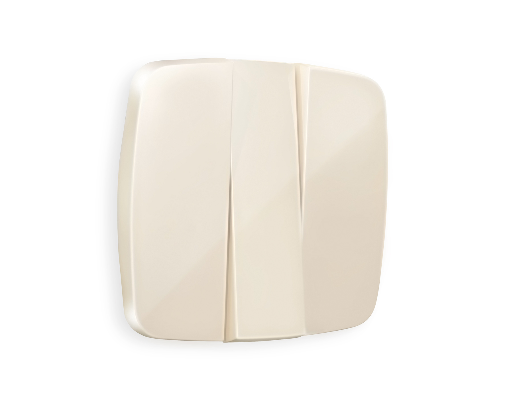 OP3050 Лицевая панель OMEGA (Бежевый глянец) для 3-кл выключателей QUANT