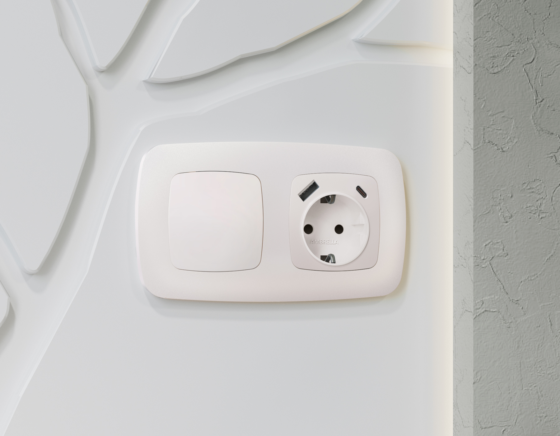 OP2160 Лицевая панель OMEGA (Жемчуг) заглушка для суппорта QUANT