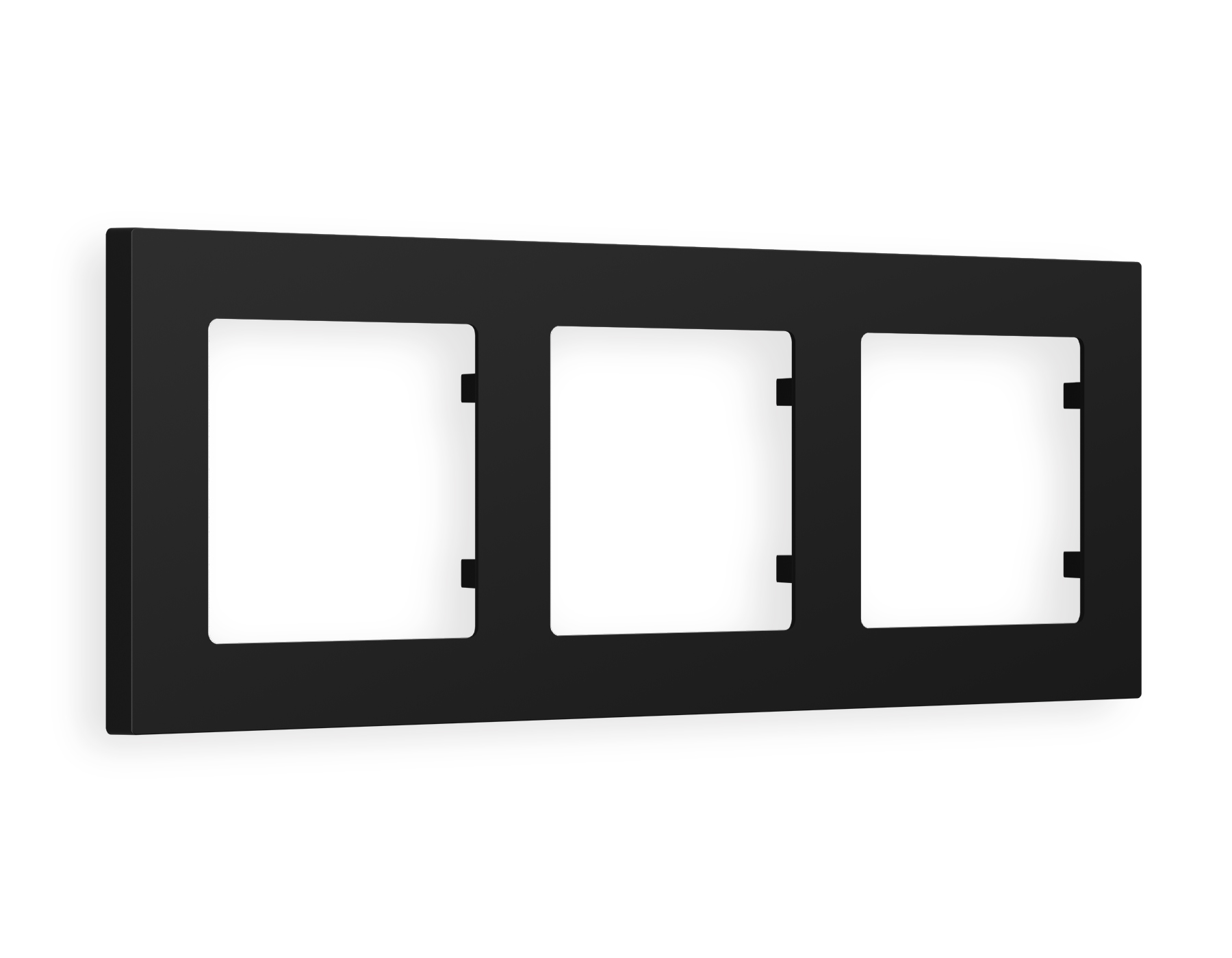 AF220703 Рамка ALFA Techno (Черный матовый) 3-ая