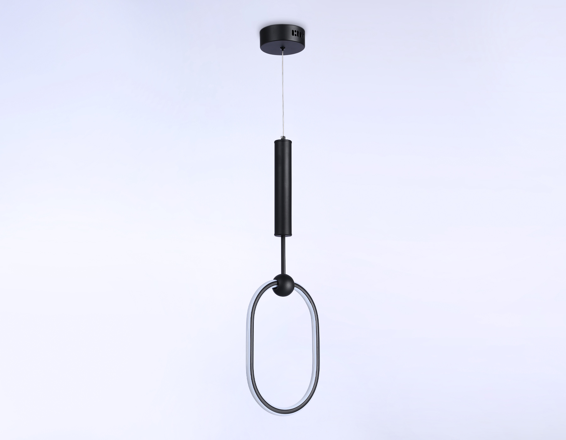 Подвесной светильник Ambrella FL10577 BK черный 3000K/4200K/6400K 56W 230*16*1000 (ПДУ ИК)