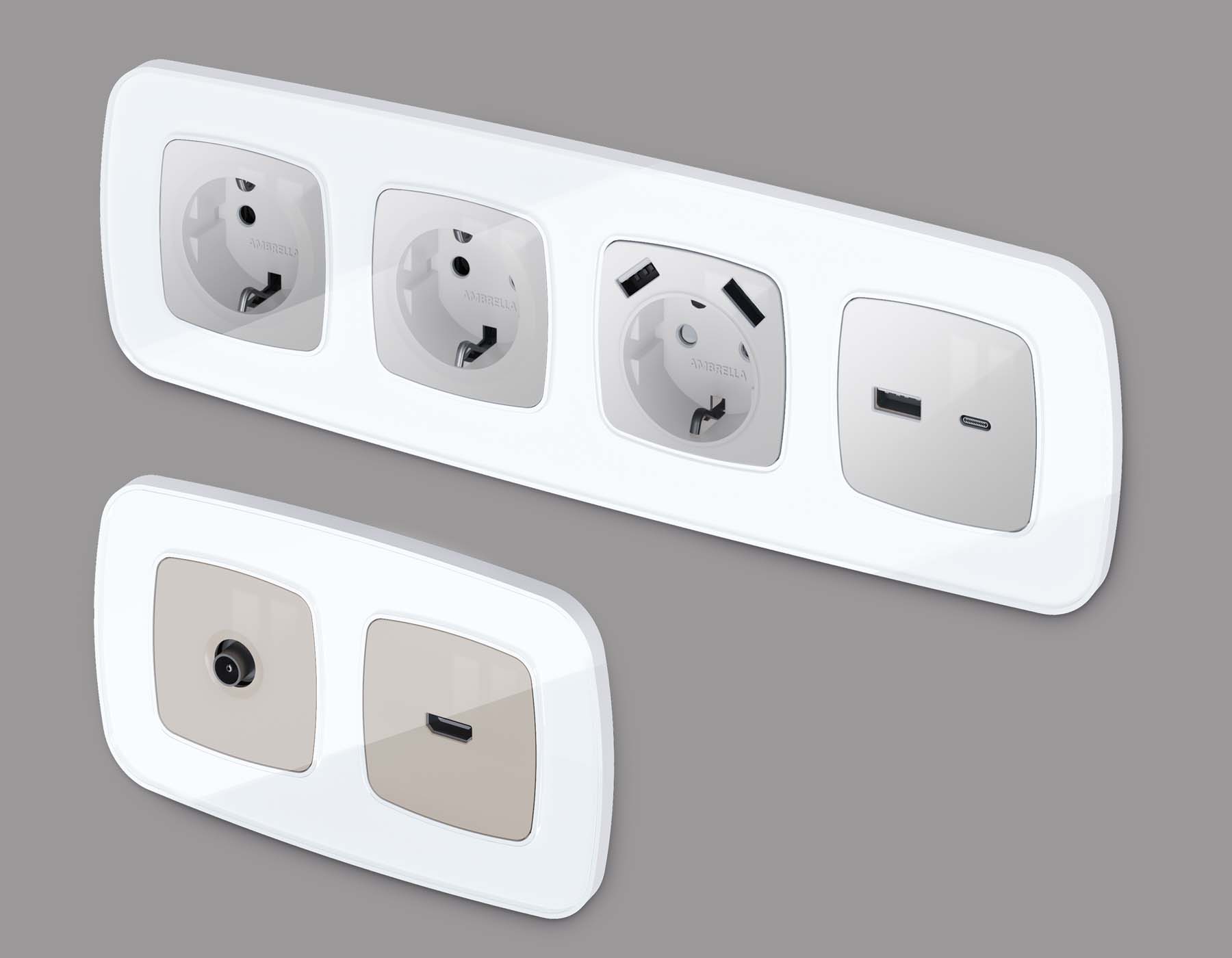 OF640104 Рамка OMEGA Coint (Белый Стекло органическое) 4-ая