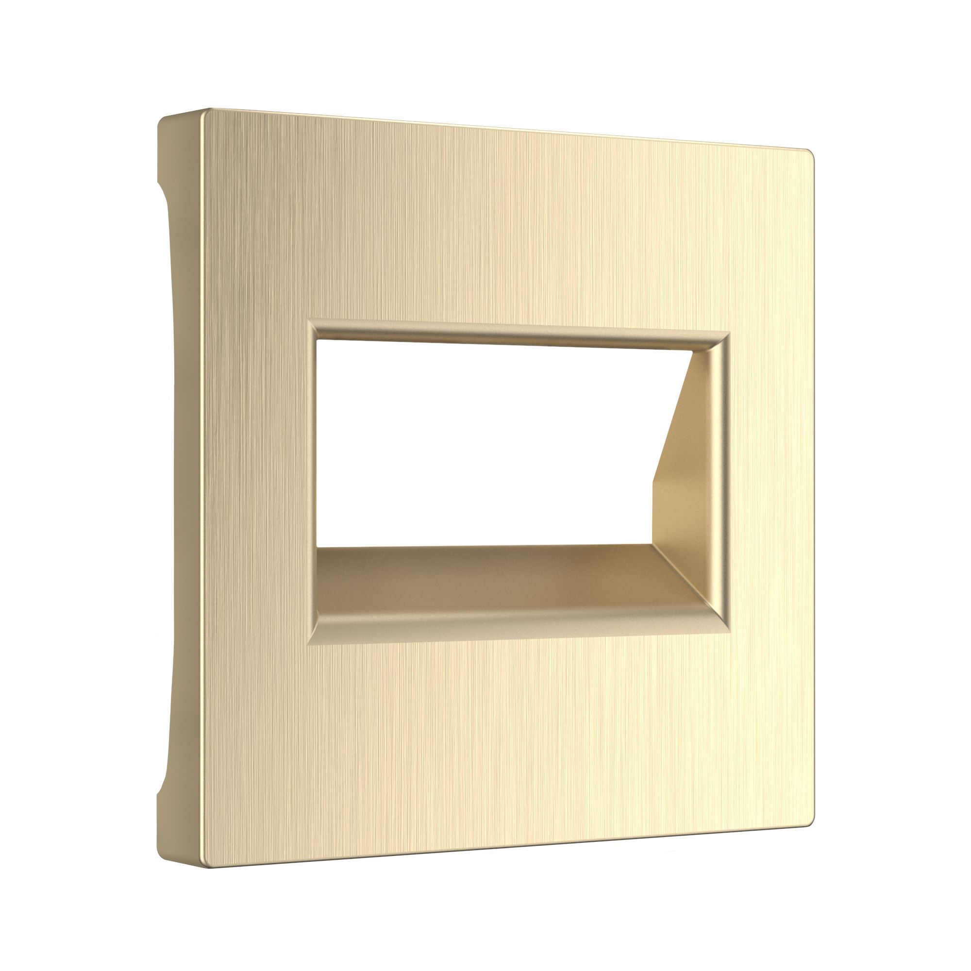 Накладка для двойной розетки Еthernet RJ-45 WERKEL (шампань рифленый) WL10-RJ45+RJ45-CP / W1191110 / a041306