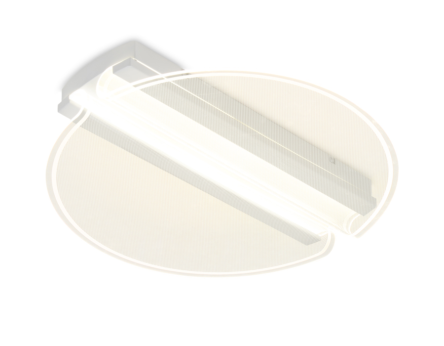 Потолочный светодиодный светильник Ambrella FA613 WH белый 64W (ПДУ РАДИО 2.4)