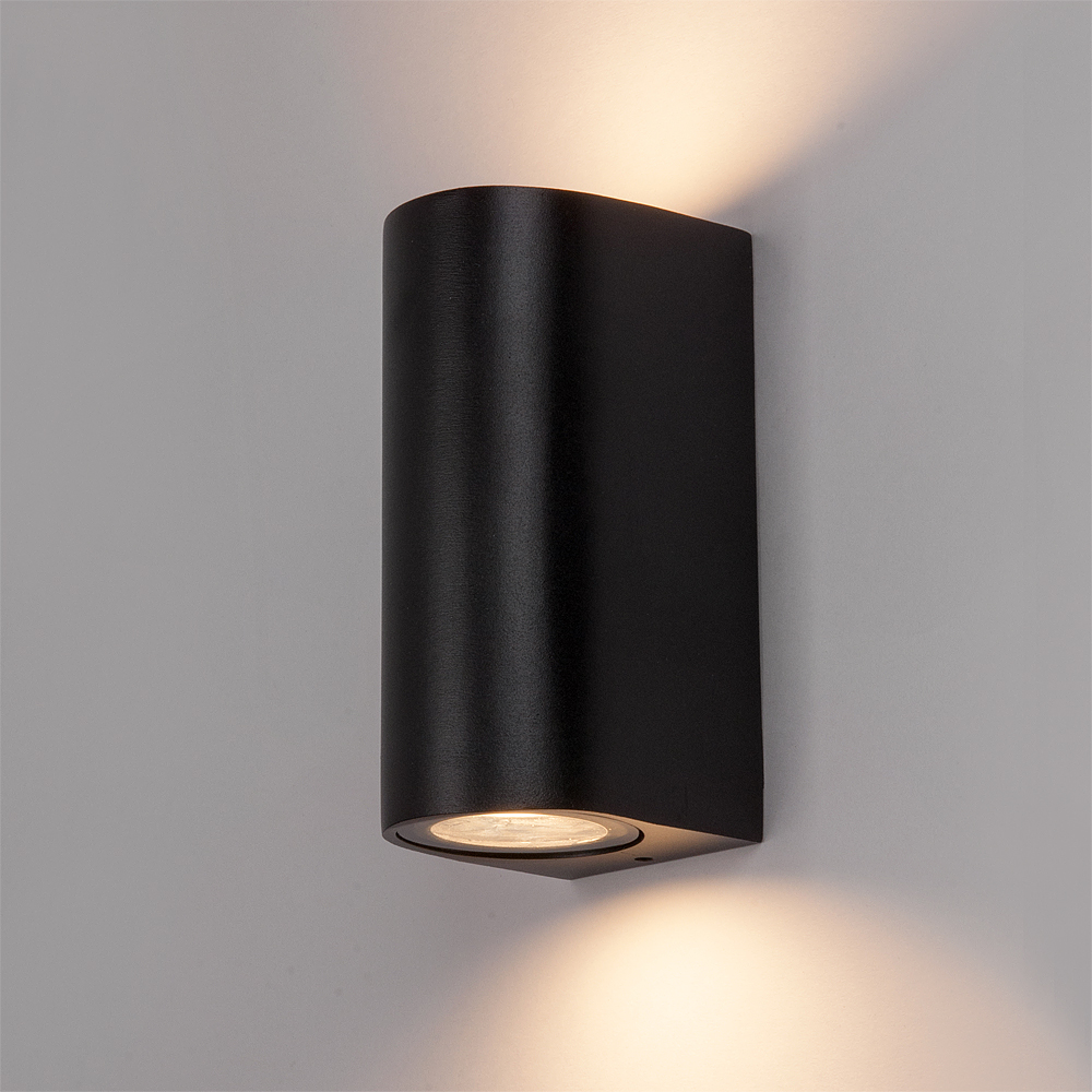 Фасадный светильник General GWL-2MR16-GU10-R-IP65 BLACK