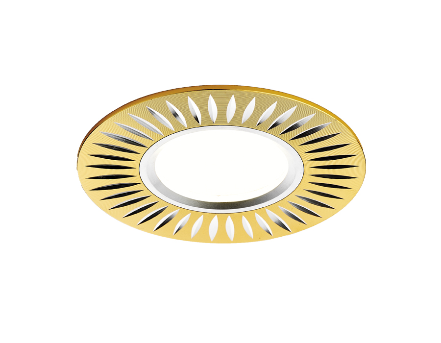 Встраиваемый светильник Ambrella A507 GD/AL золото/алюминий