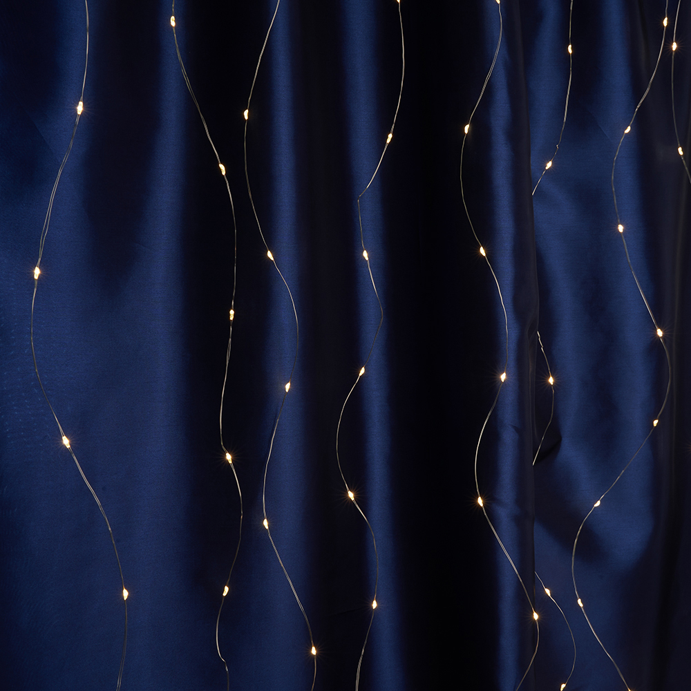 Светодиодная гирлянда Feron CL590 занавес типа Роса 2*2м  + 2м 2700К USB, прозрачный шнур