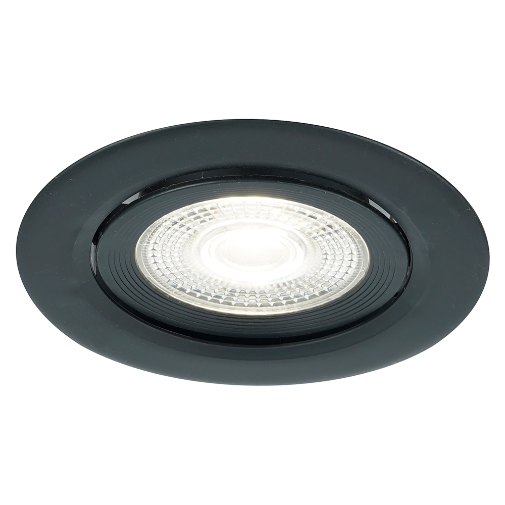 Светодиодный светильник Feron.ONE AL540 встраиваемый 7W 4000K черный "круг"