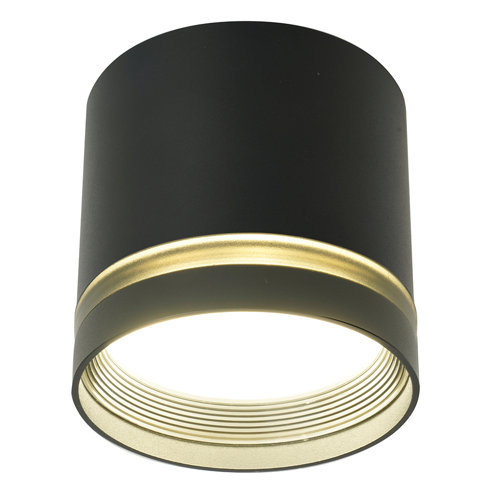 Светильник потолочный Feron HL461 Barrel 12W, 230V, GX53, черный