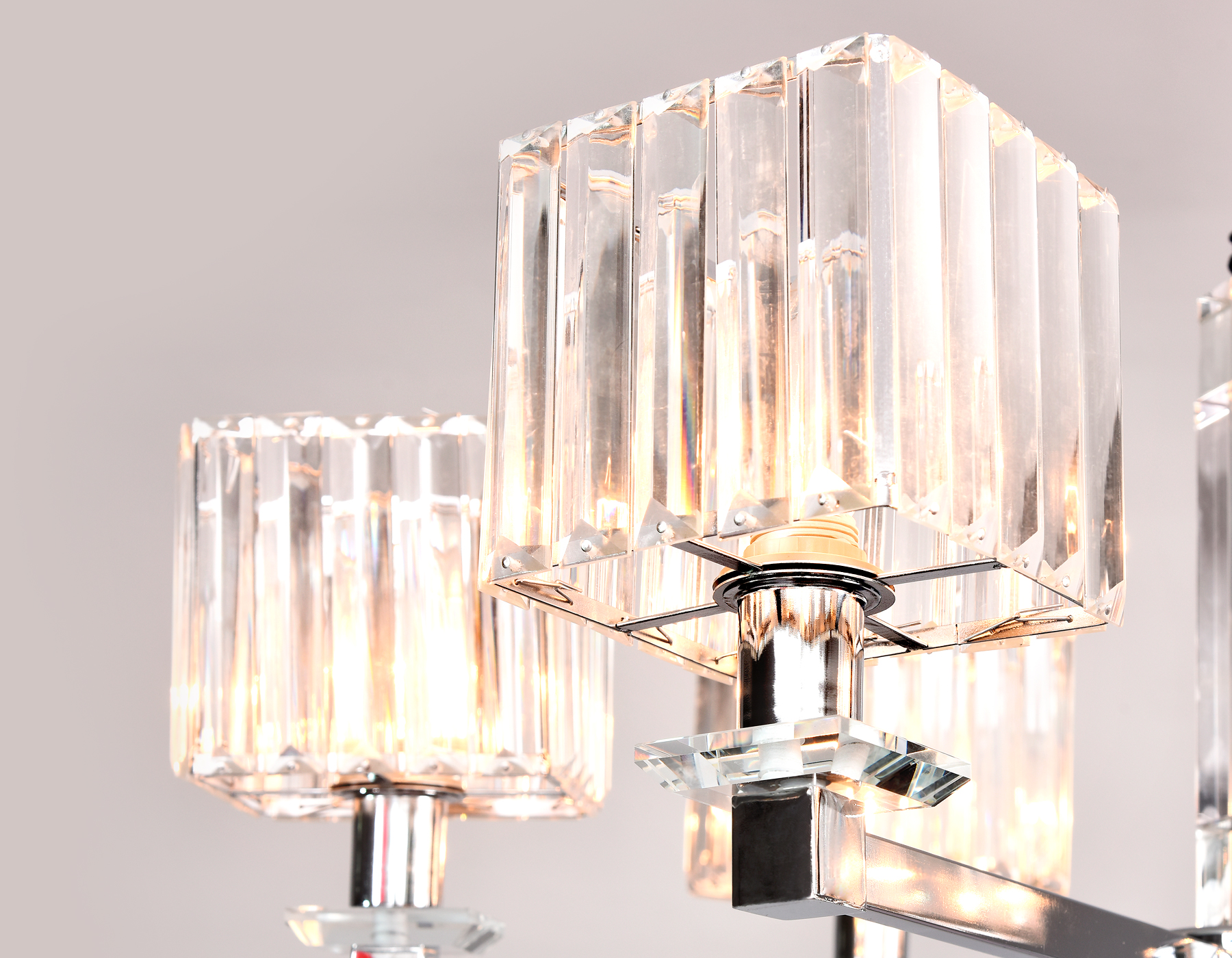 Подвесная люстра с хрусталем Ambrella TR4522/6 CH/CL хром/прозрачный E14/6 max 40W D710*660