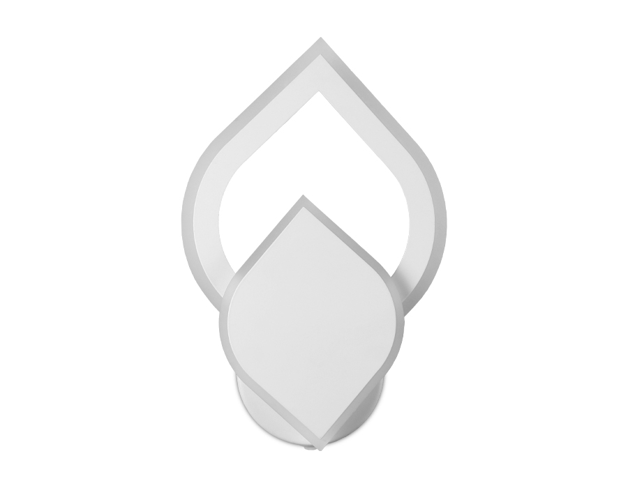 Настенный светодиодный светильник Ambrella с выключателем FA566 WH/S белый/песок LED 3000K/6400K 24W