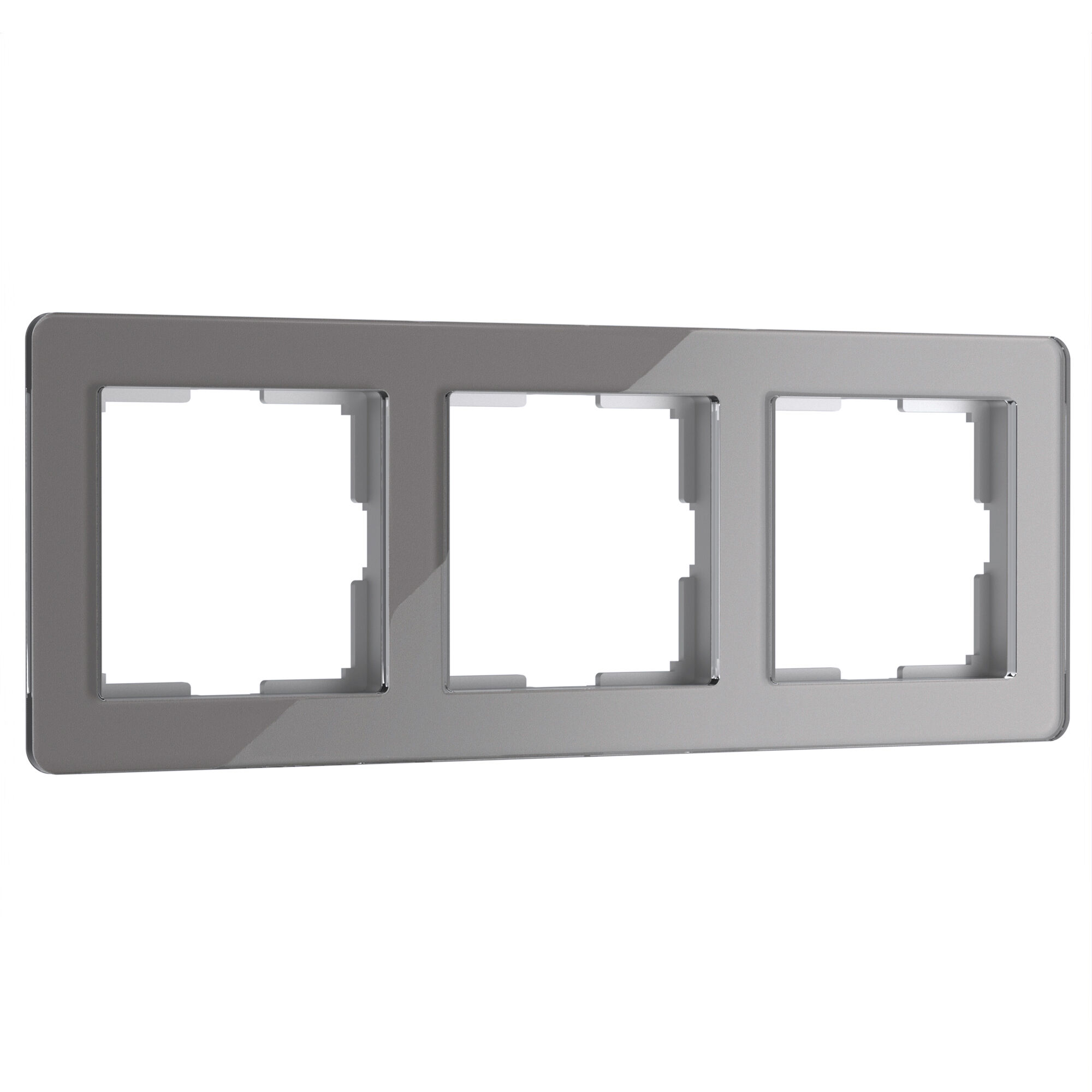Рамка на 3 поста Acrylic Werkel (графит) W0032704