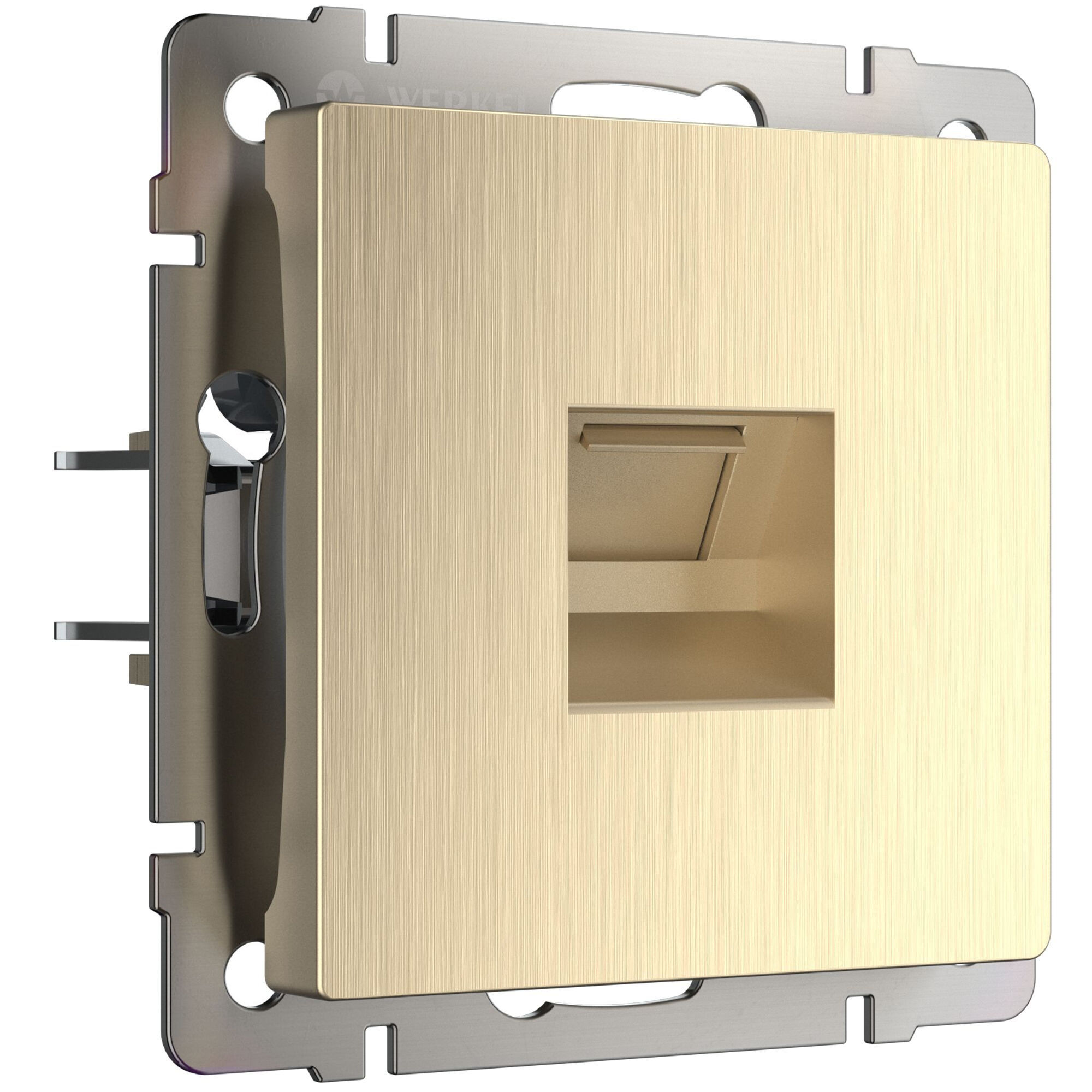 Розетка Ethernet RJ-45 WERKEL (шампань рифленый) WL10-RJ-45 / W1181010 / a035627