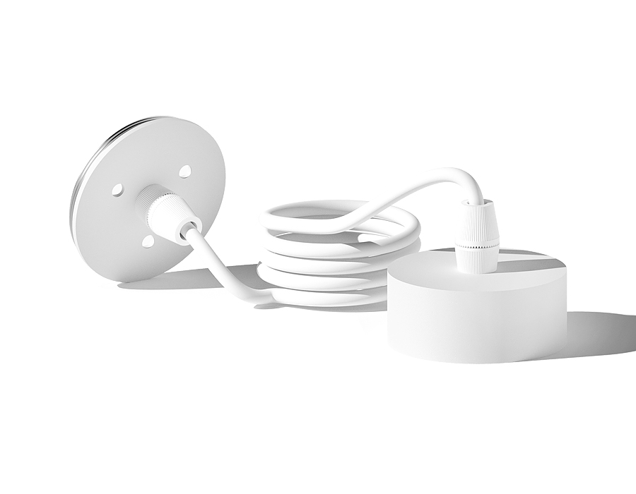 Крепеж подвесной Ambrella A2310 SWH белый песок D70*H1000mm для корпуса светильника