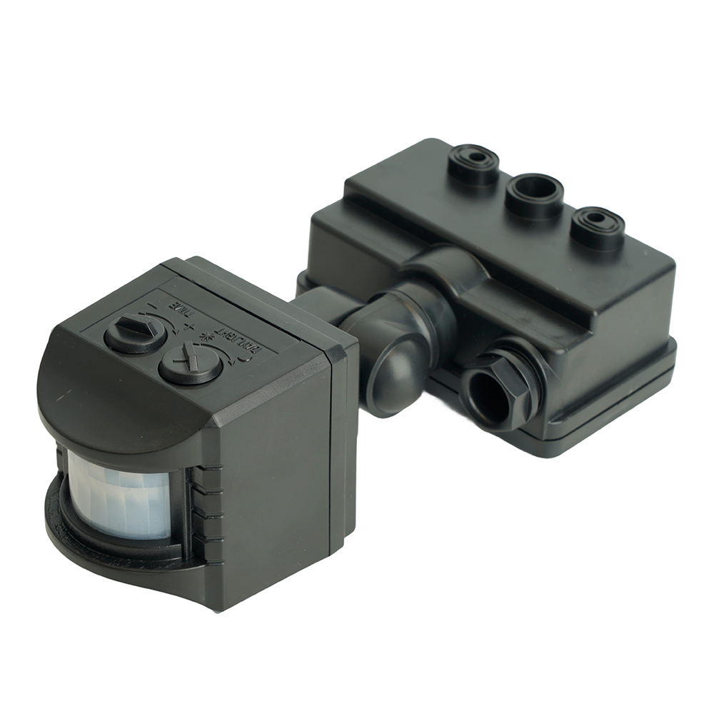 Датчик движения 1200W 10m 120° черный, SEN15/LX02