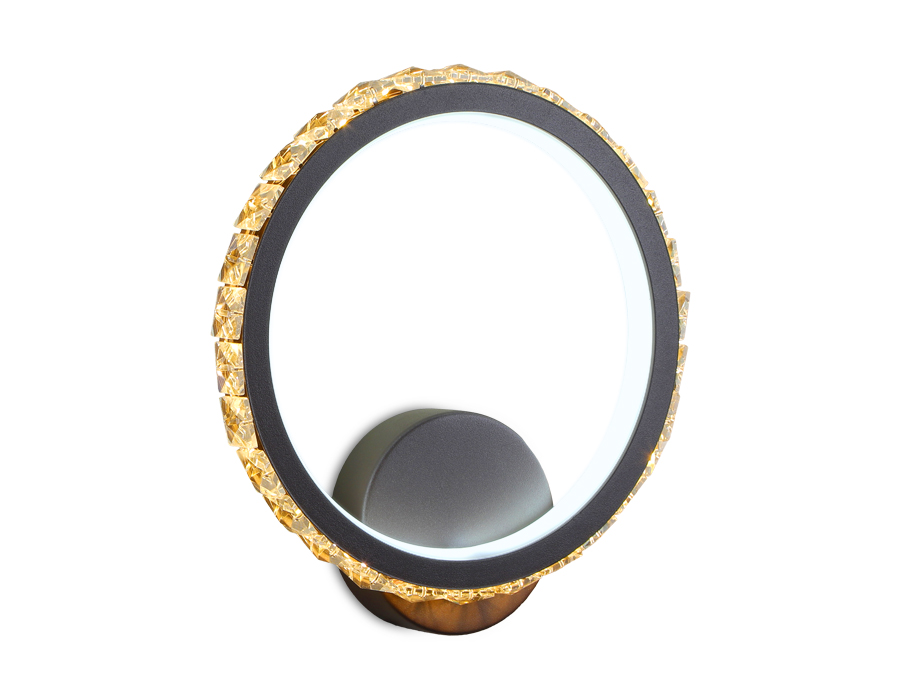 Настенный светодиодный светильник с выключателем  Ambrella FA212 CF кофе LED 3000K+6400K 15W 230*250*45