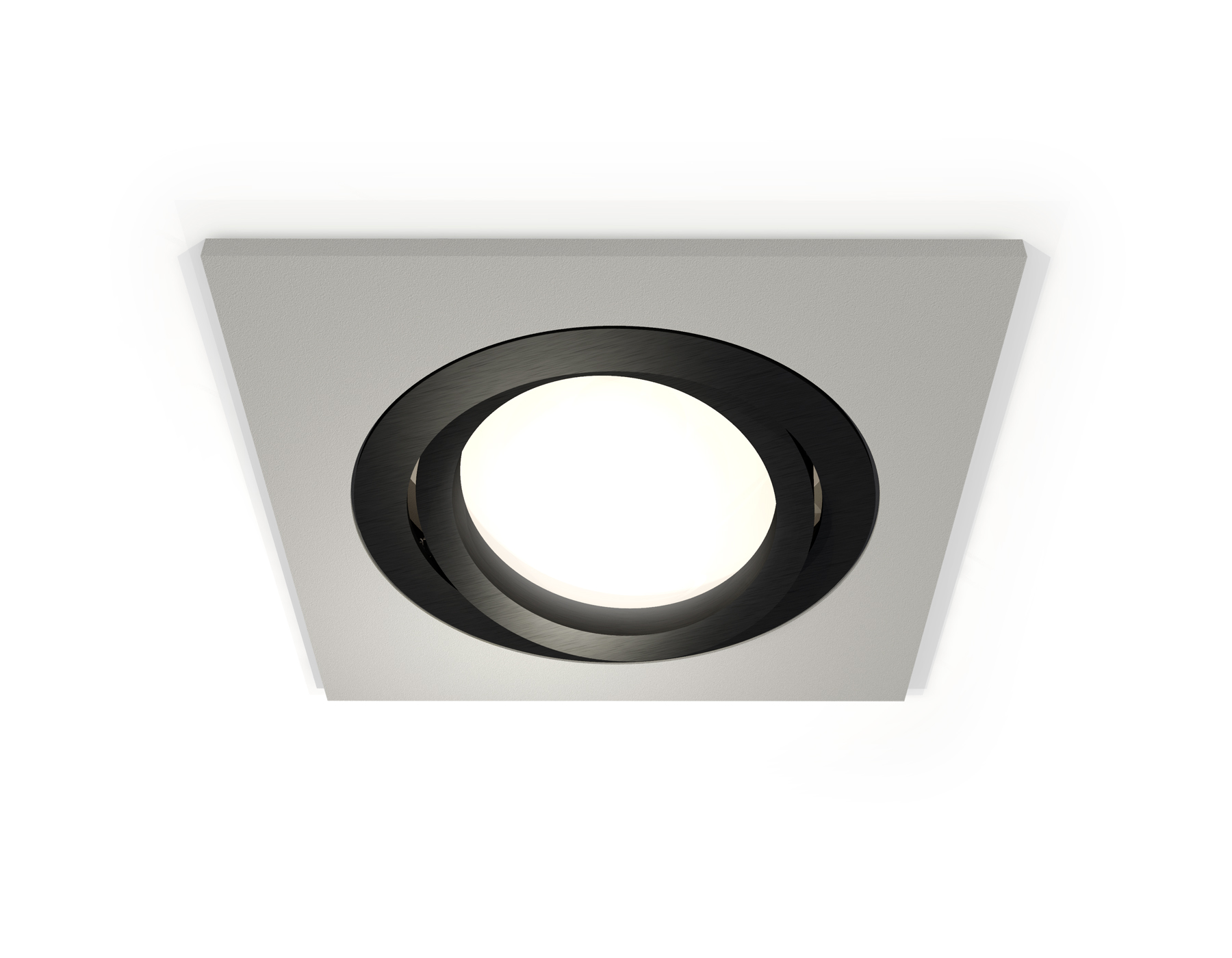 Встраиваемый поворотный светильник XC7633081 SGR/PBK серый песок/черный полированный MR16 GU5.3 (C7623, N7002)