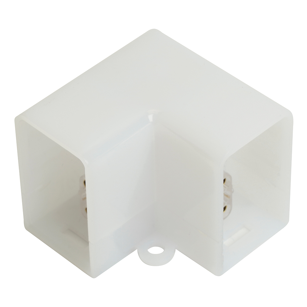 Коннектор L-образный Feron LD5058L прямой угол для соединения светодиодных светильников серии AL5058