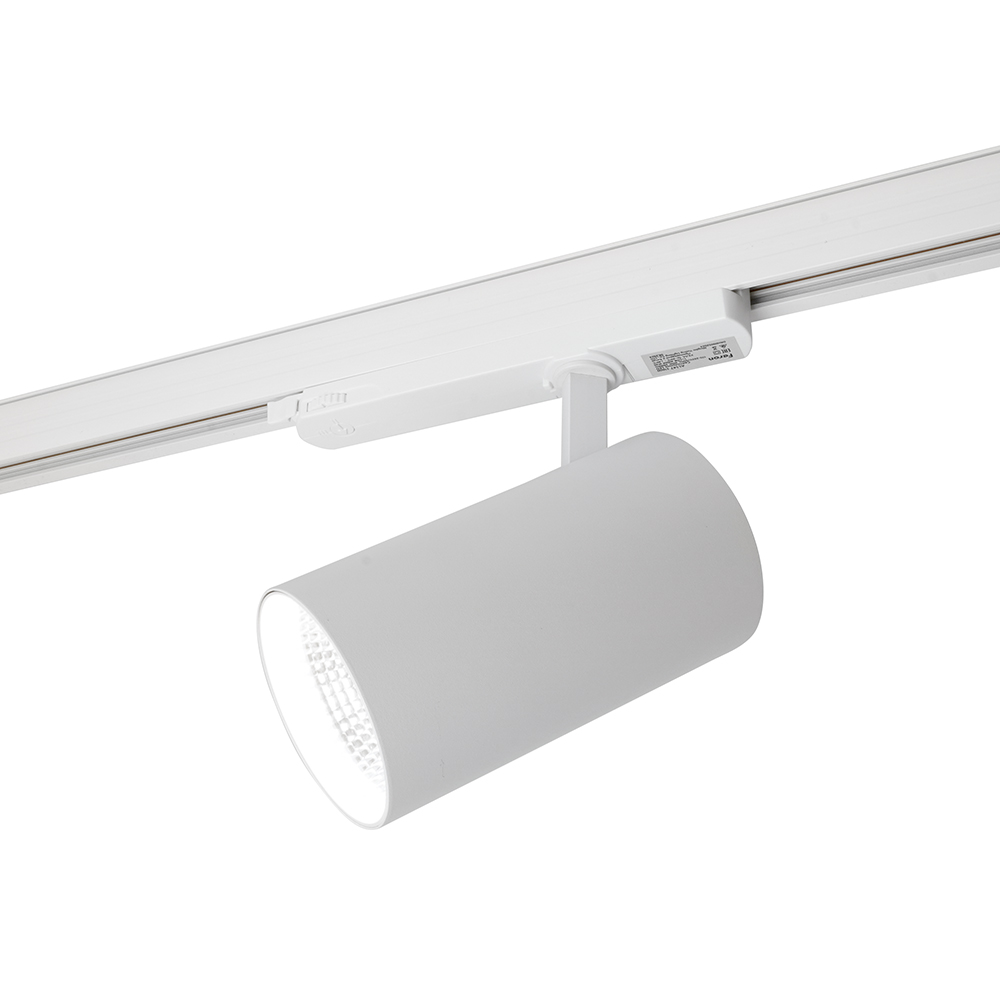 Светодиодный светильник Feron AL147 трековый на шинопровод 40W 4000K 35 градусов белый, 3х фазный