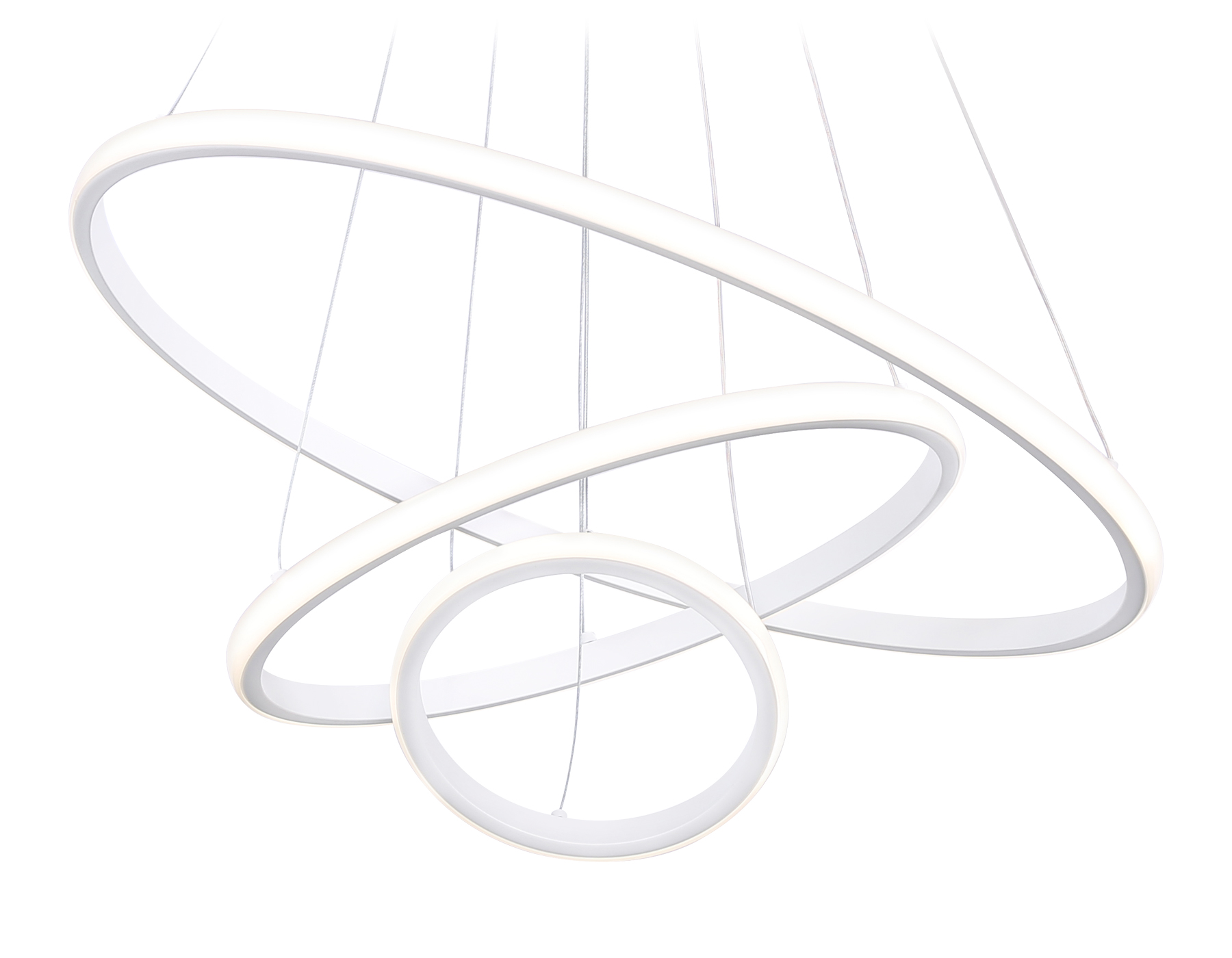 Подвесной светильник Ambrella FL40818/3 WH белый 4200K 56W D200/400/600*1300 (Без ПДУ)