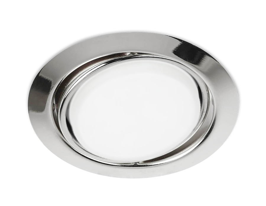 Встраиваемый потолочный точечный светильник Ambrella G103 CH хром GX53 D120*40