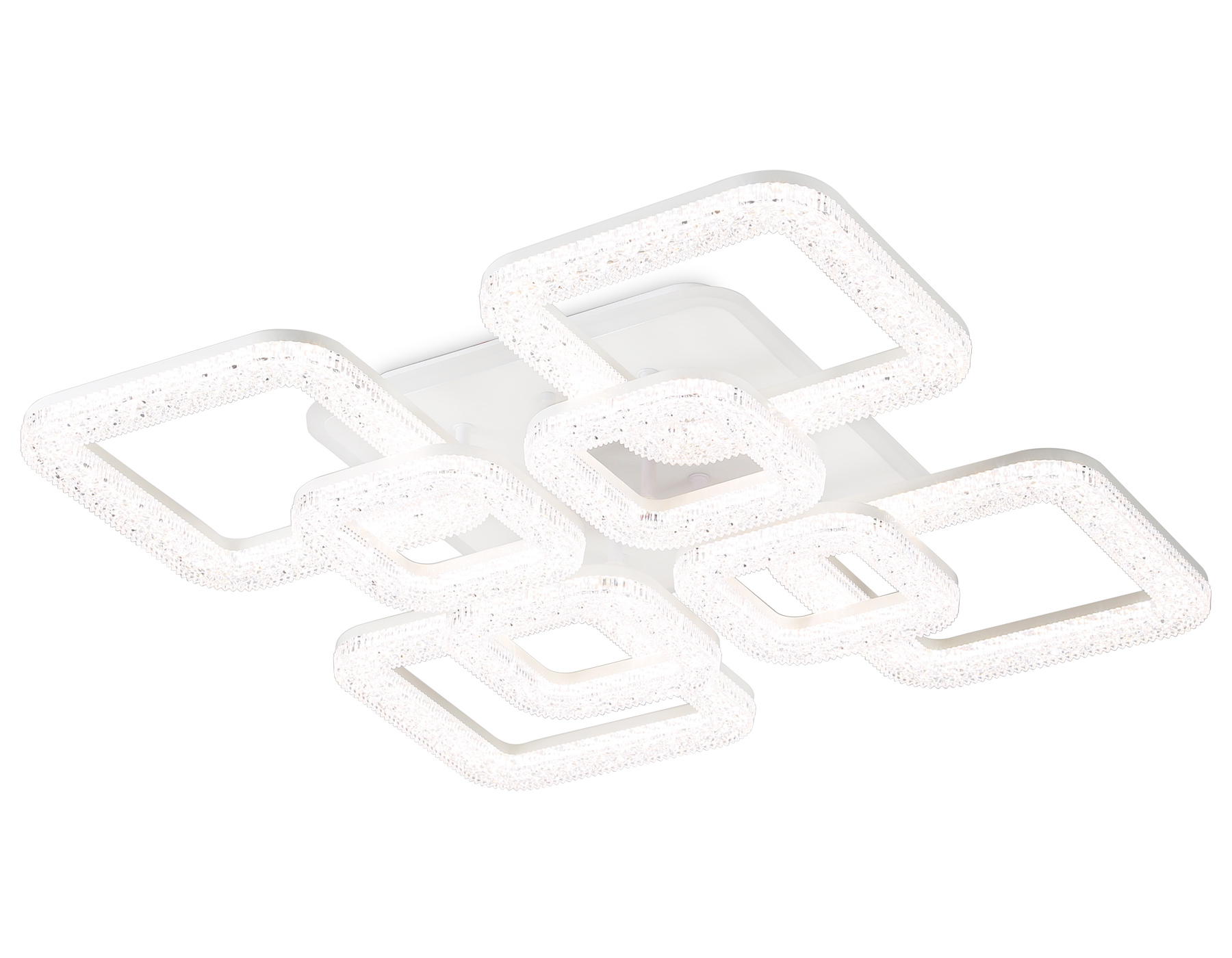 Потолочный LED светильник FA3921/4+4 WH белый 208W 3000K/4200K/6400K 580*580*120 (ПДУ РАДИО 2.4G)