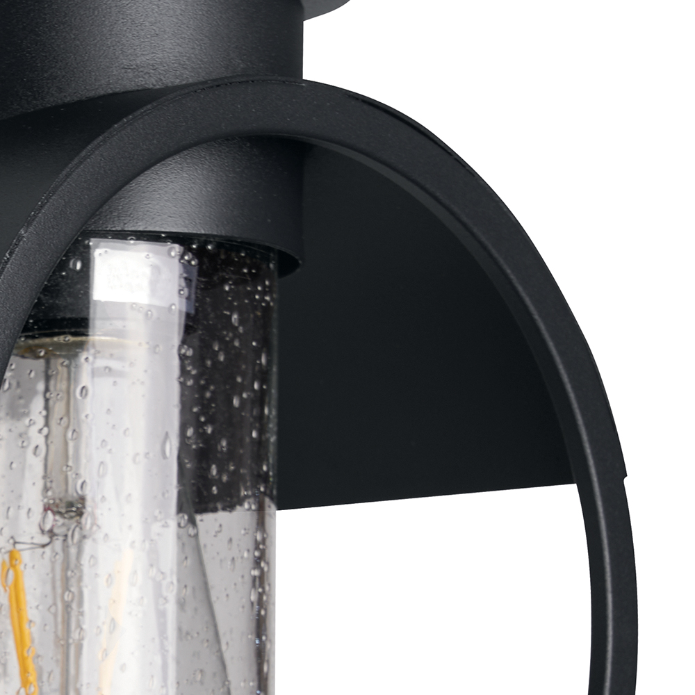 Светильник садово-парковый Feron PL530 на стену вниз 60W E27 230V, черный Светильник садово-парковый Feron PL530 на стену вниз 60W E27 230V, черный