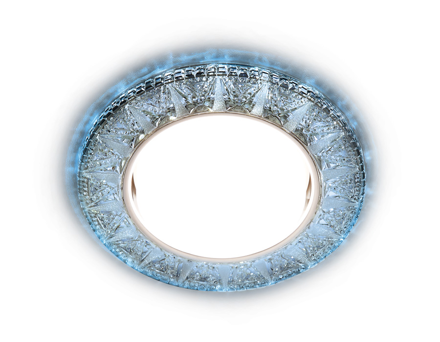 Встраиваемый светильник Ambrella G301 CL/CLD хром/прозрачный GX53+3W(LED COLD)