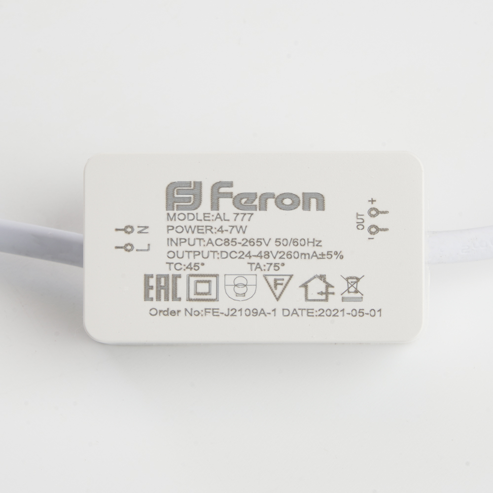 Светодиодный светильник Feron AL777 встраиваемый 7W 4000K белый