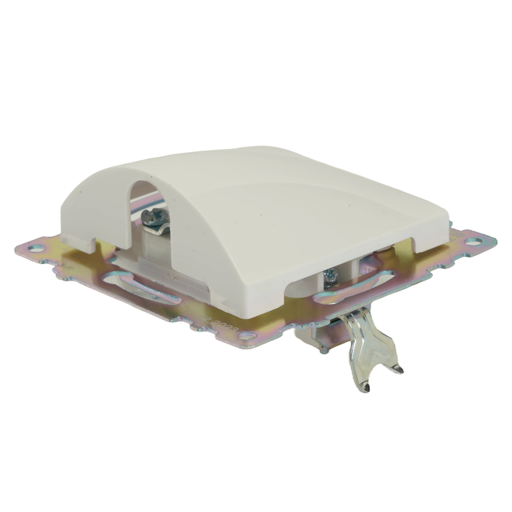 Кабельный вывод (механизм), STEKKER, серия Катрин, белый, GLS00-7116-01