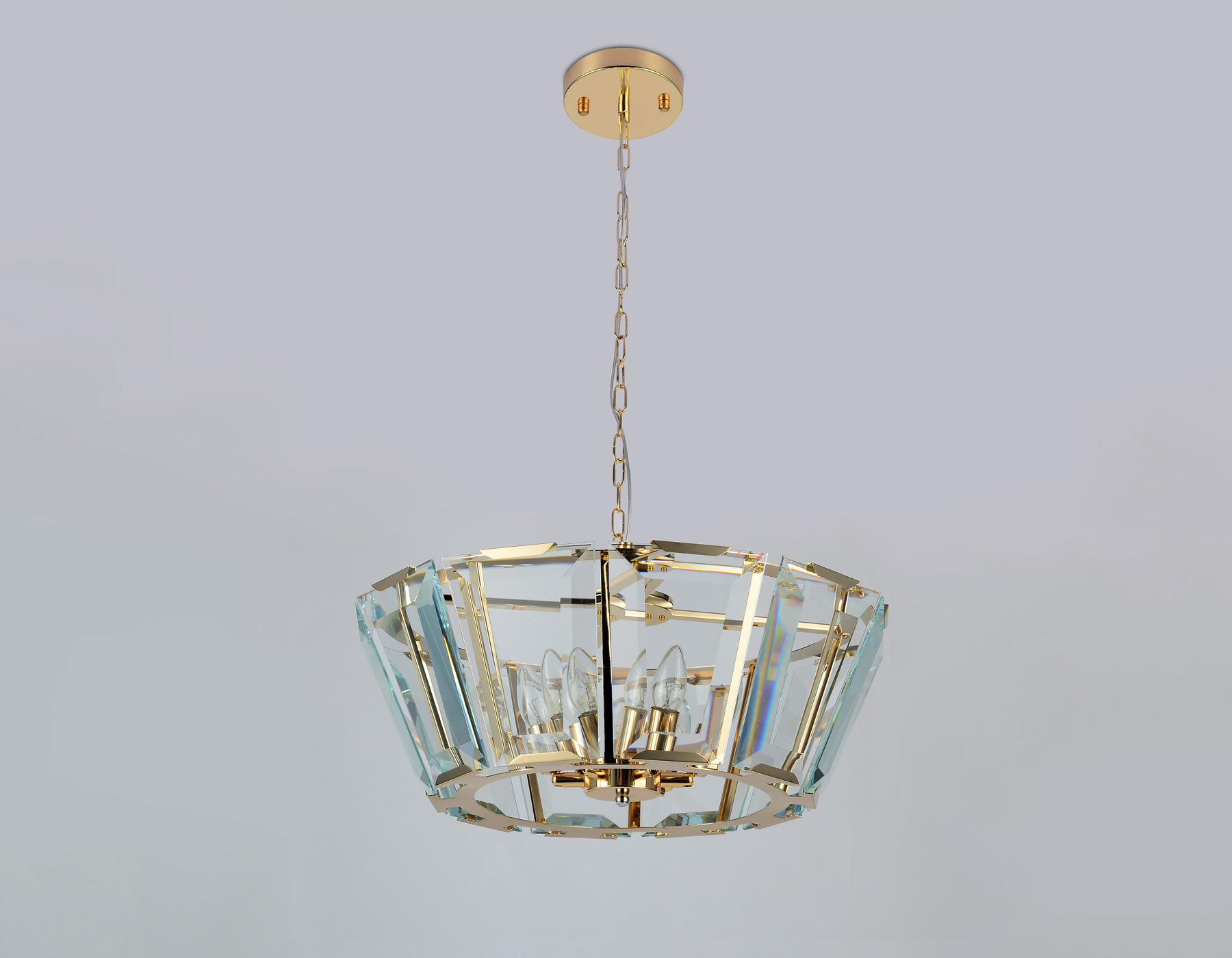 Подвесная люстра с хрусталем Ambrella TR5111 GD/CL золото/прозрачный E14/6 max 40W