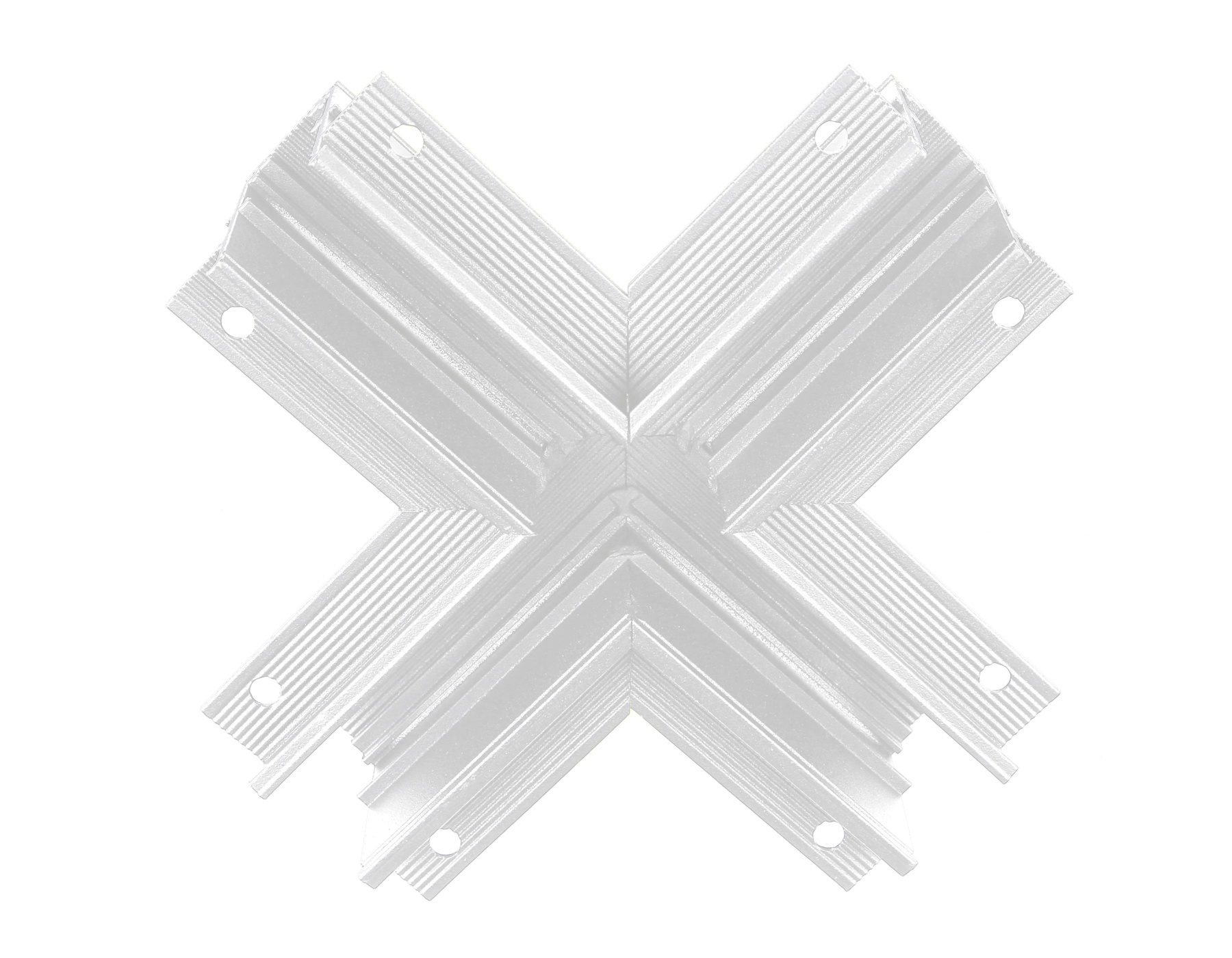 GL3357 WH белый коннектор х-образный встраиваемый 170*170*46,8