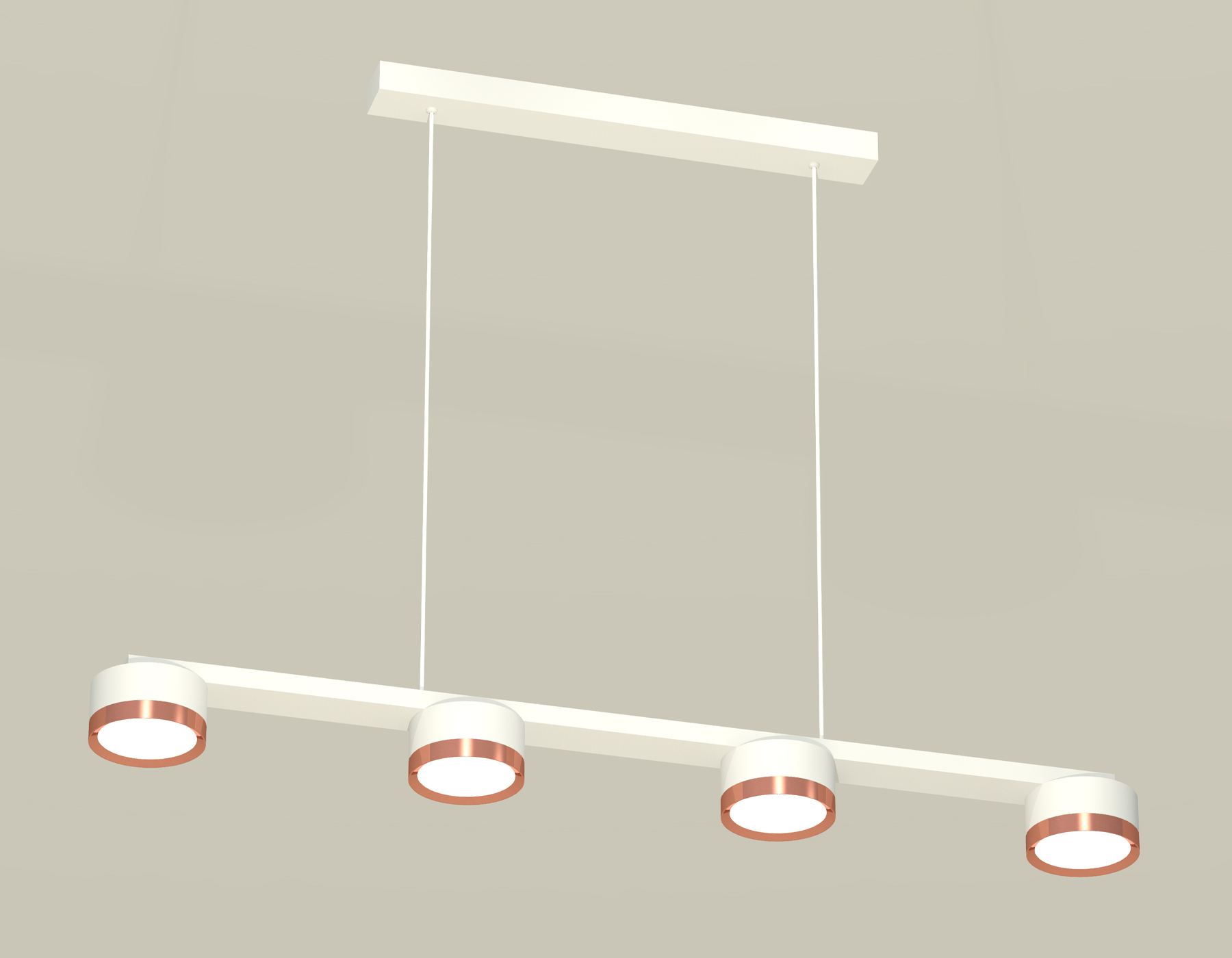 Подвесной светильтник Ambrella XB9151153/4 SWH/PPG белый песок/золото розовое полированное GX53 (C9151, N8126)