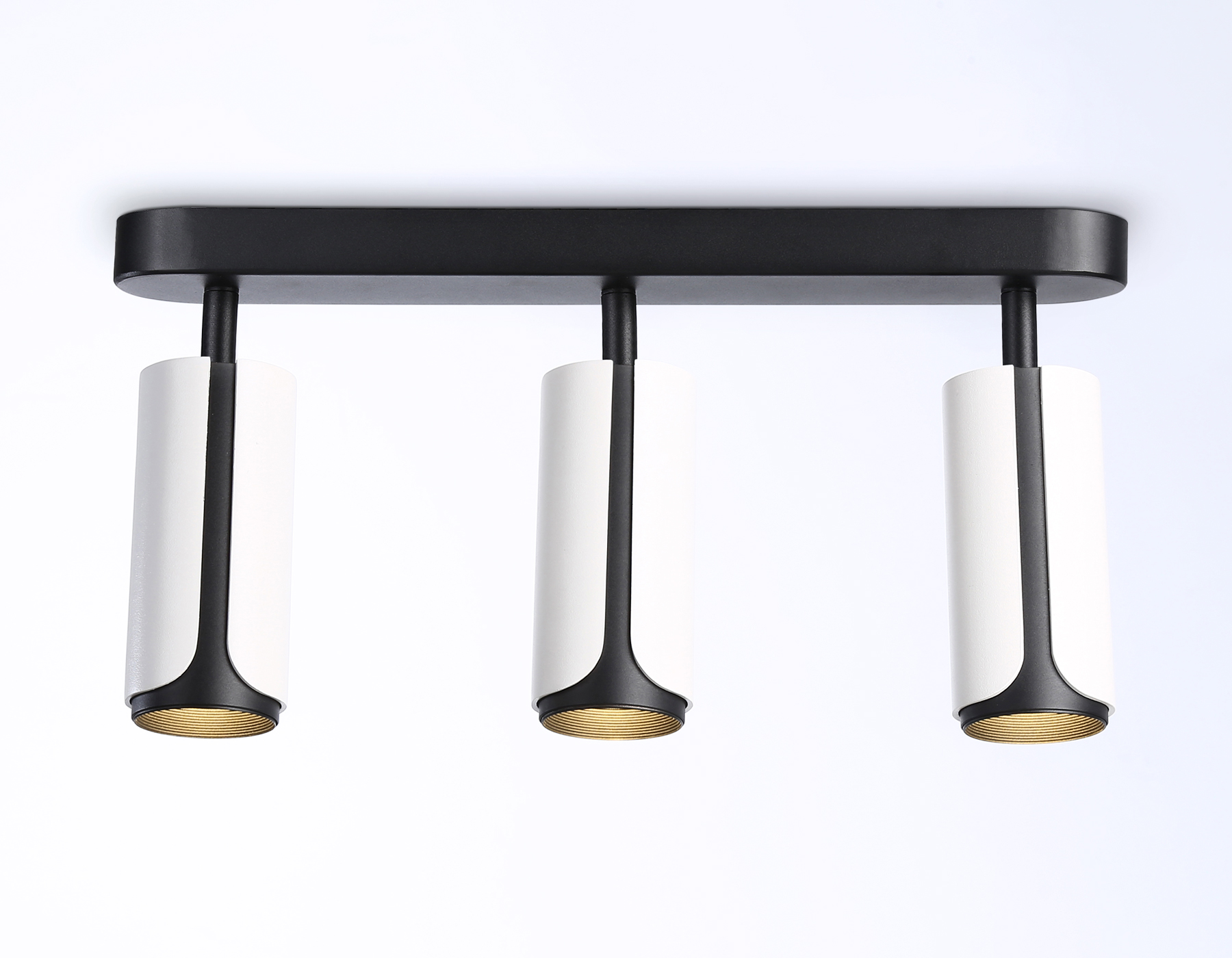 Настенно-потолочный поворотный спот Ambrella TN51603/3 WH/BK белый/черный GU10/3 380*60*195