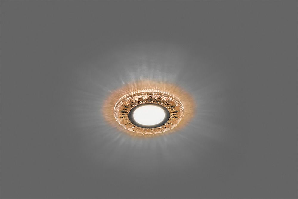 Светильник встраиваемый с белой LED подсветкой Feron CD903 потолочный MR16 G5.3 коричневый