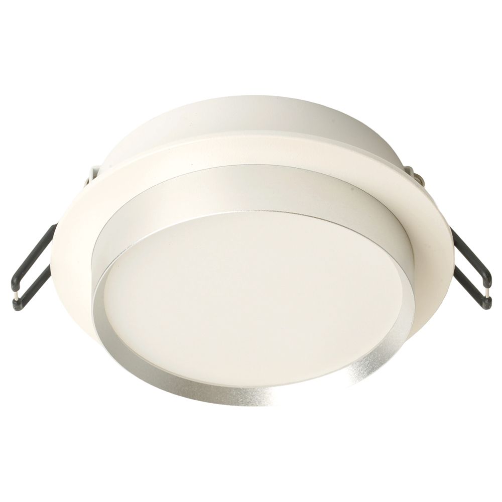 Светильник встраиваемый Feron DL507 потолочный GX53 белый + серебро круг