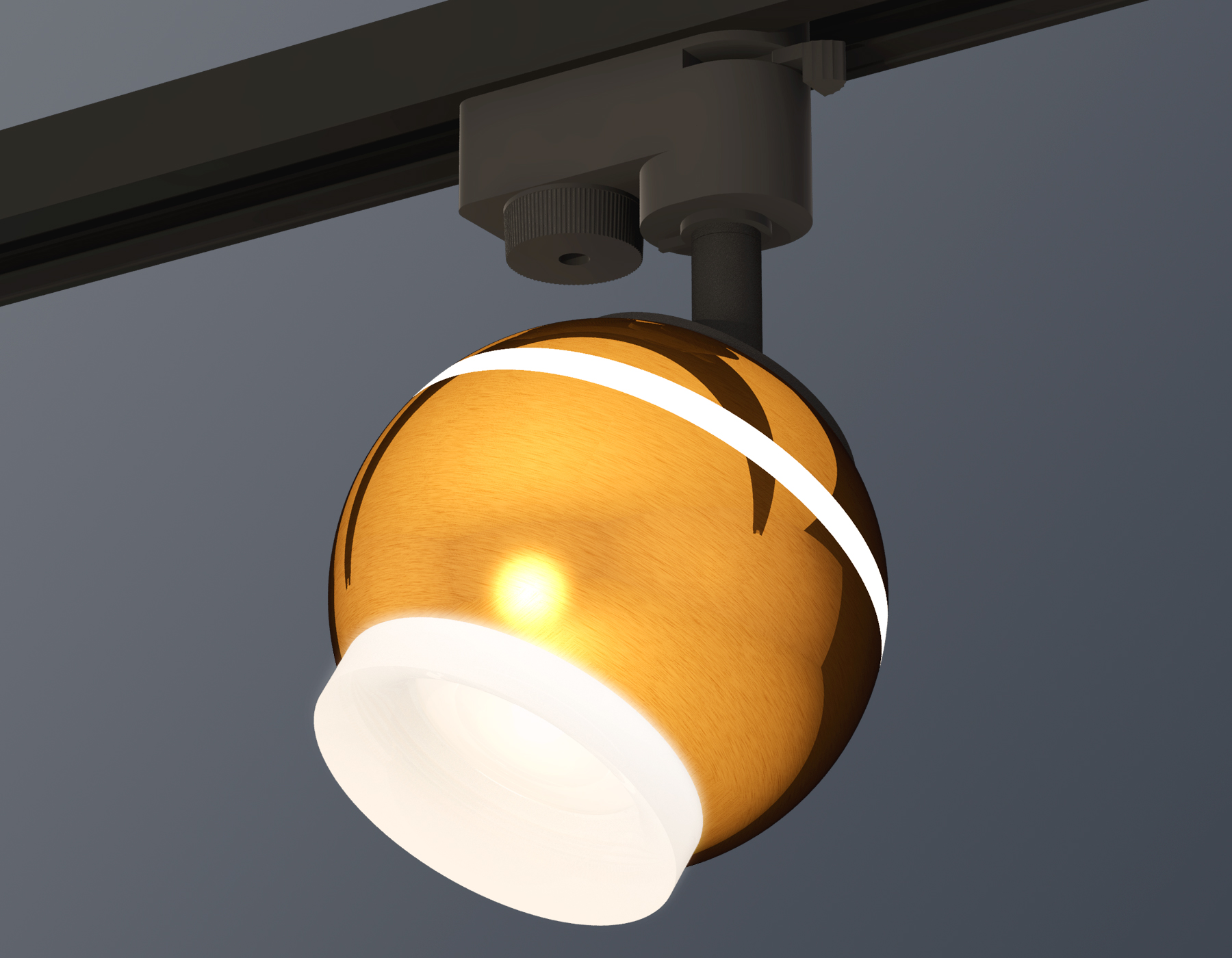 Трековый однофазный светильник XT1105007 PYG/SBK/FR золото желтое полированное/черный песок/белый матовый MR16 GU5.3 LED 3W 4200K