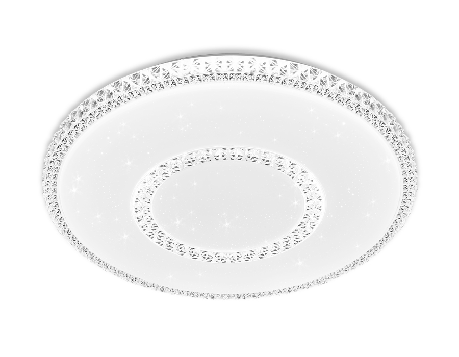 Потолочный управляемый светильник Ambrella Crystal FF99 WH 72W белый