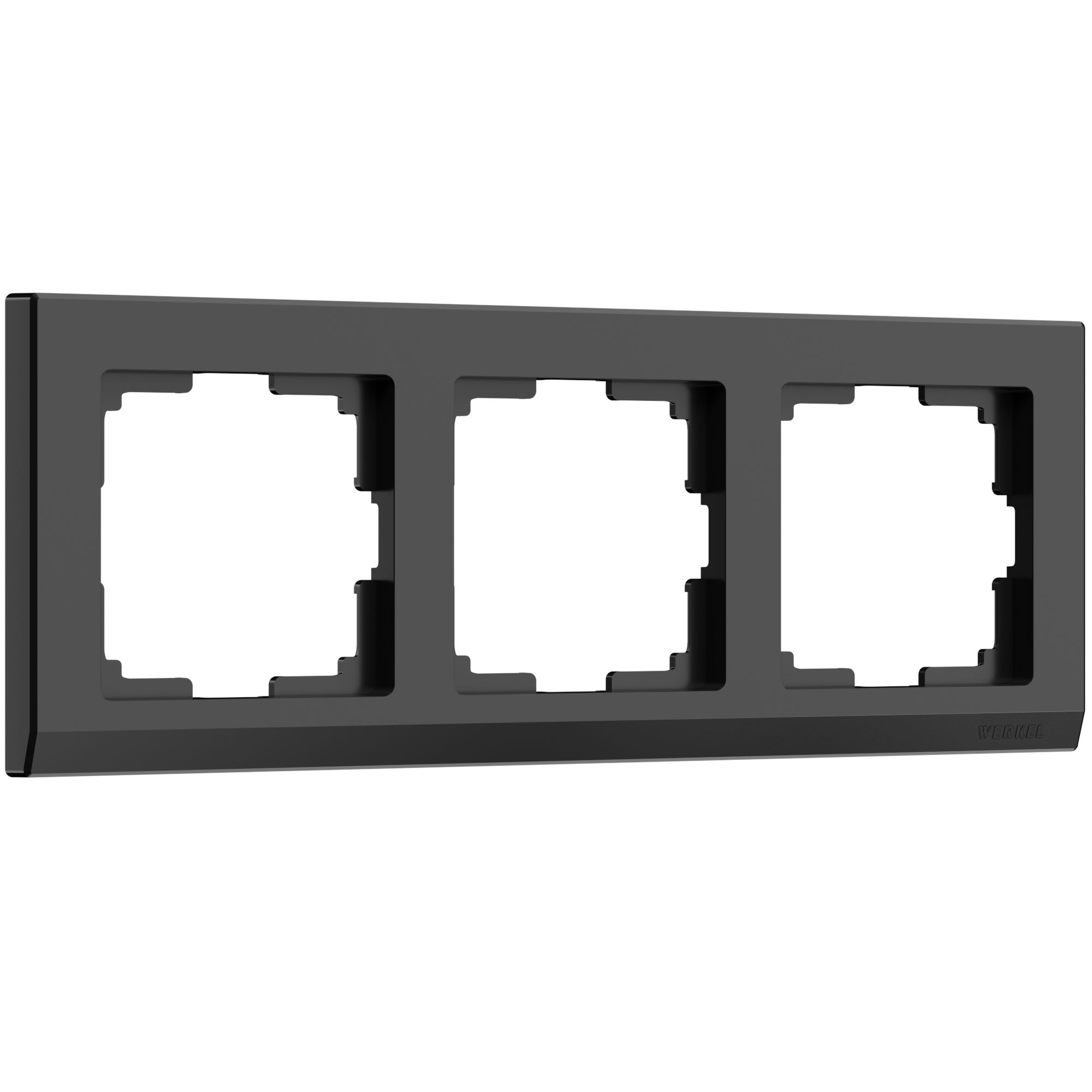 Рамка WERKEL Stark на 3 поста (черный) WL04-Frame-03-black / W0031808 / a029216