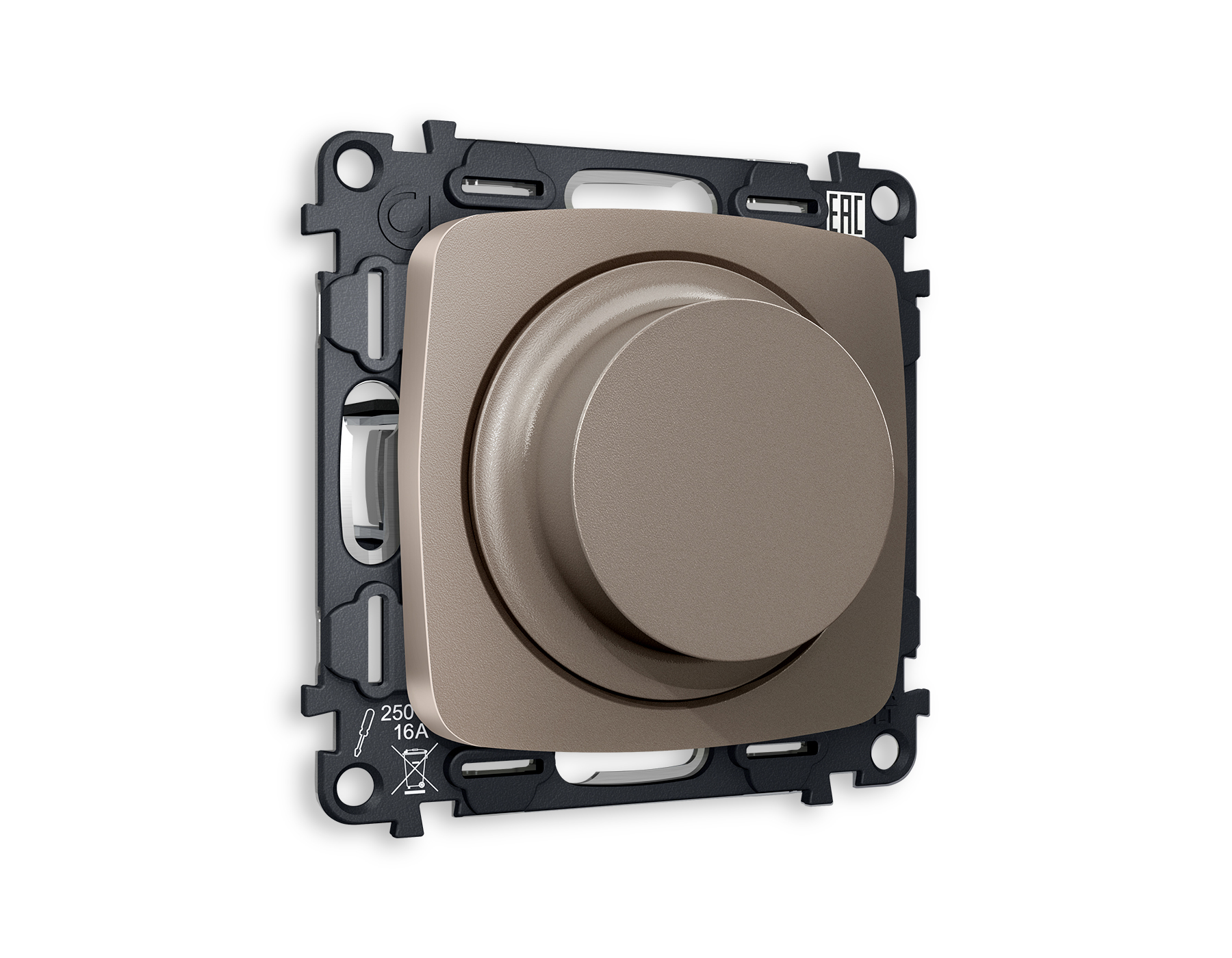 MO635510 Комплект механизма светорегулятора универсального OMEGA Темная бронза матовый 25-600W/LED 5-300W QUANT (OP6355, VM136)