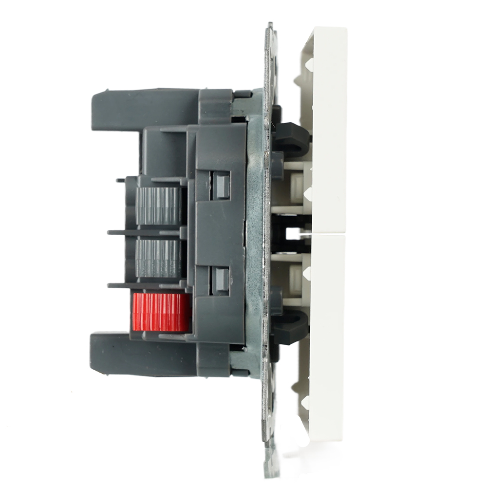 Переключатель 2-клавишный (механизм), СЗК, STEKKER, 250В, 10А, серия Эмили, RSW10-5107-01ZK, белый фарфор, soft touch