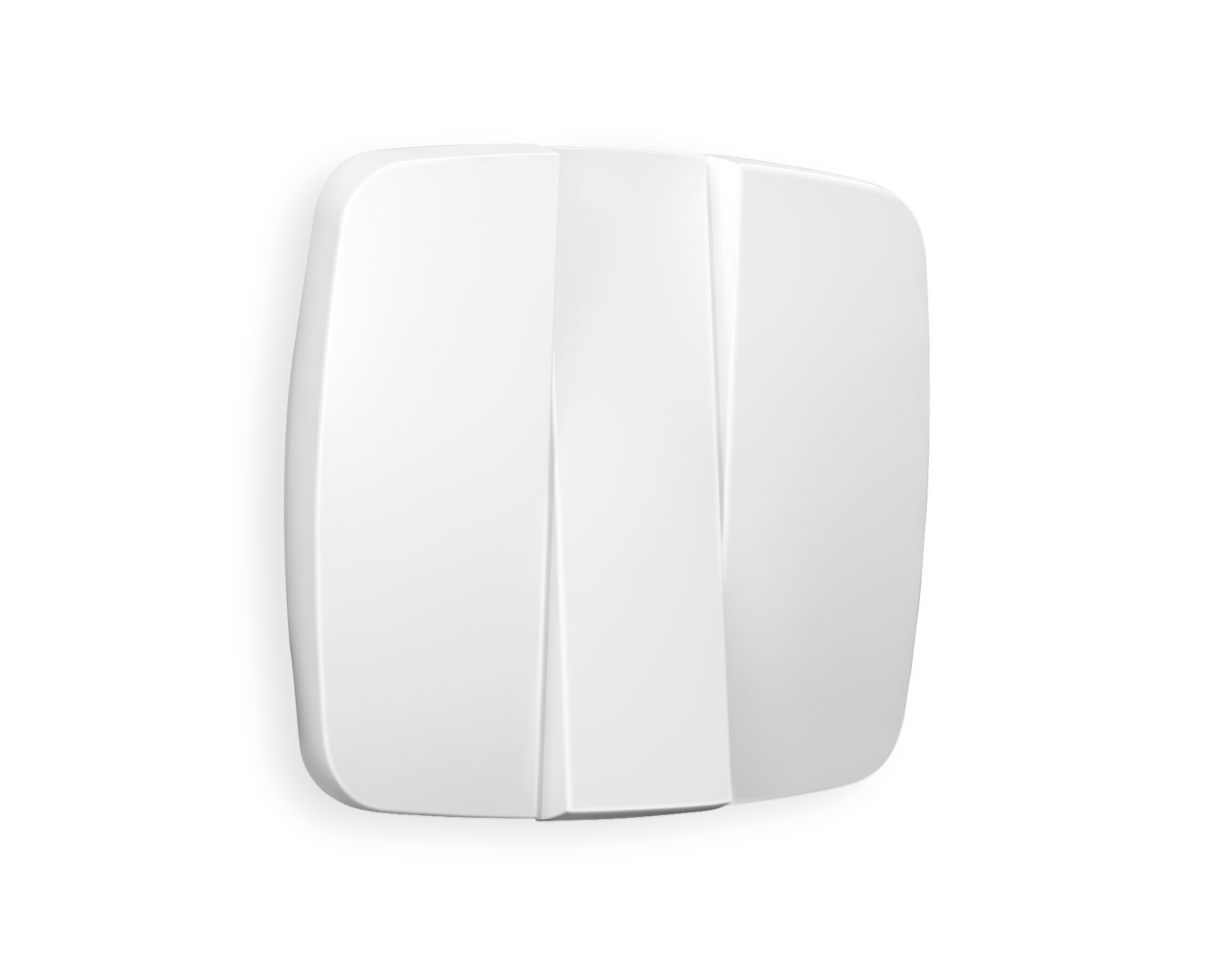 OP1250 Лицевая панель OMEGA (Белый матовый) для 3-кл выключателей QUANT