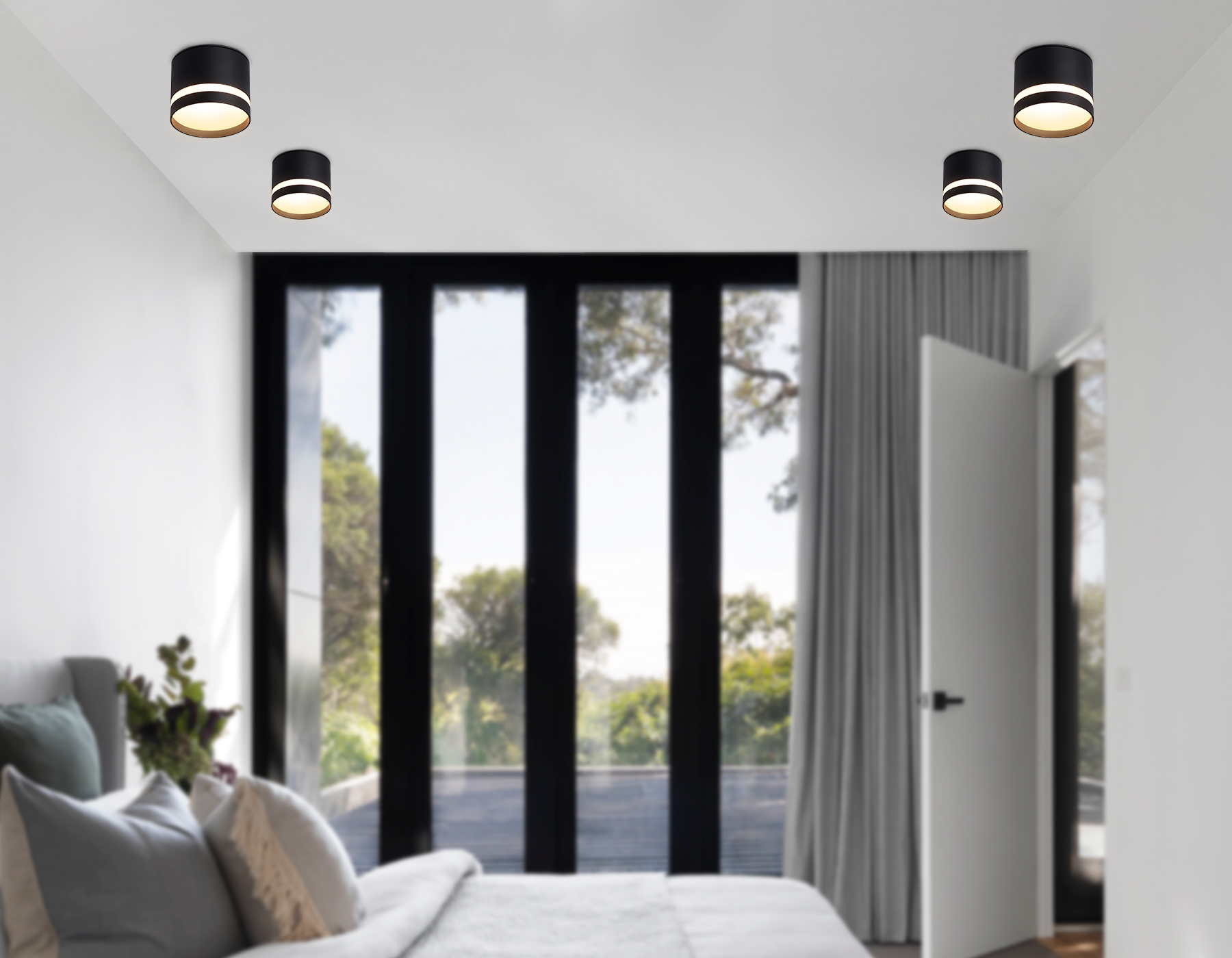 TN6572 BK черный IP44 GX53 max 15W D82*65