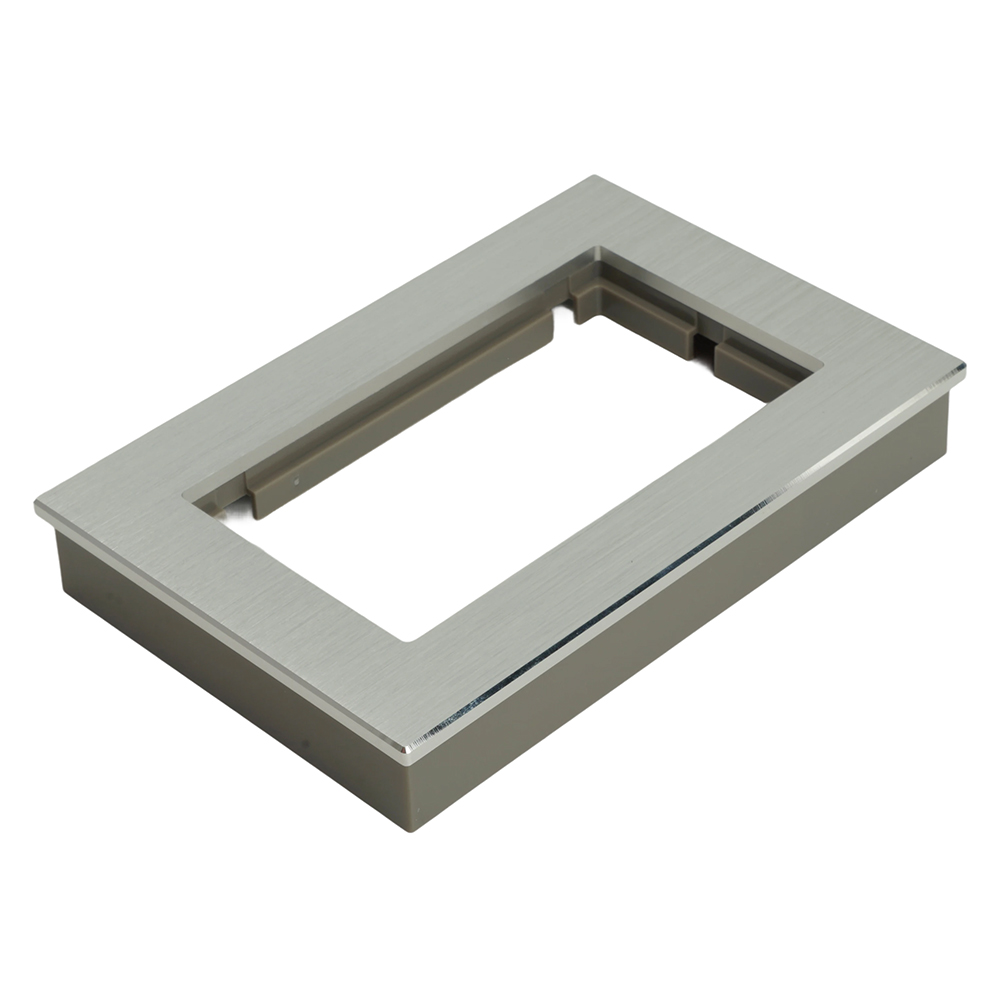 Рамка 2-местная (без перемычки), металл, STEKKER, MFR00-7012-03, серия Катрин, серебро