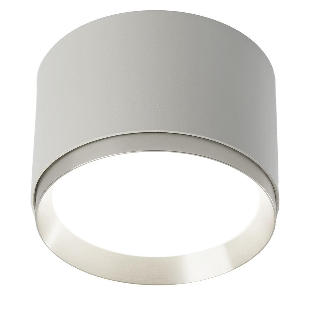 Светильник потолочный Feron Barrel DUET HL459  12W, 230V,GX53, белый + хром IP20