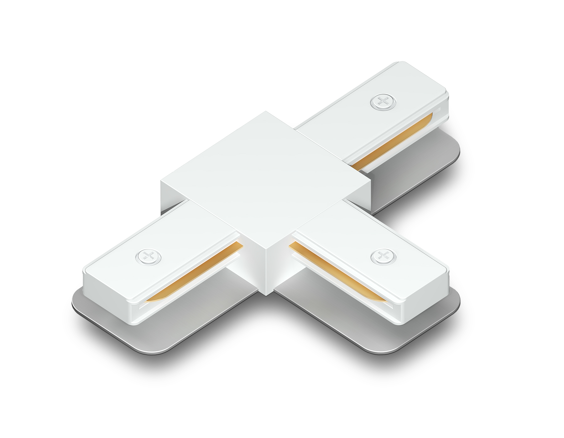 GL7167 WH белый коннектор Т-образный для однофазного шинопровода Standard 220V 105*70*20