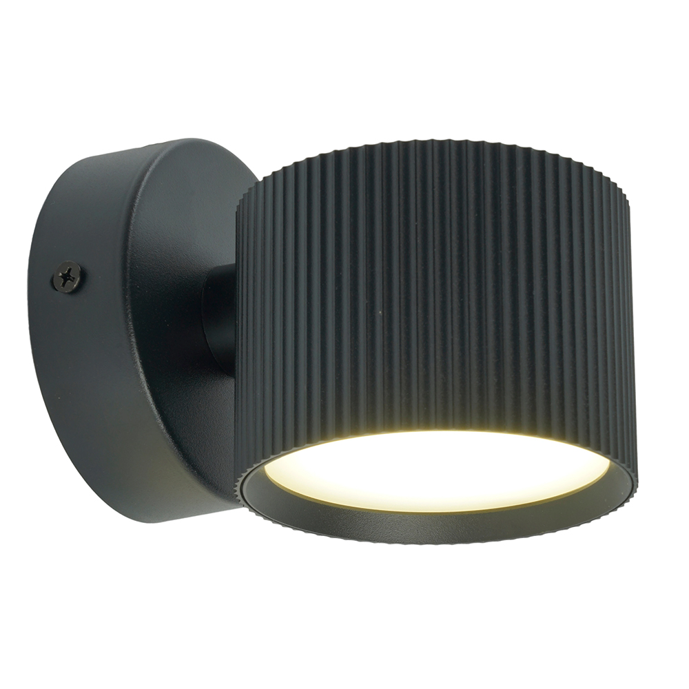 Светильник  настенный Feron HL4580 ARIA 12W, 230V,GX53, черный IP20