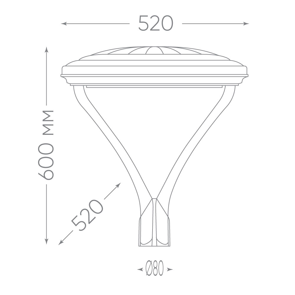Светильник уличный FERON, SP7020, 50W 5000lm 5000K, серый