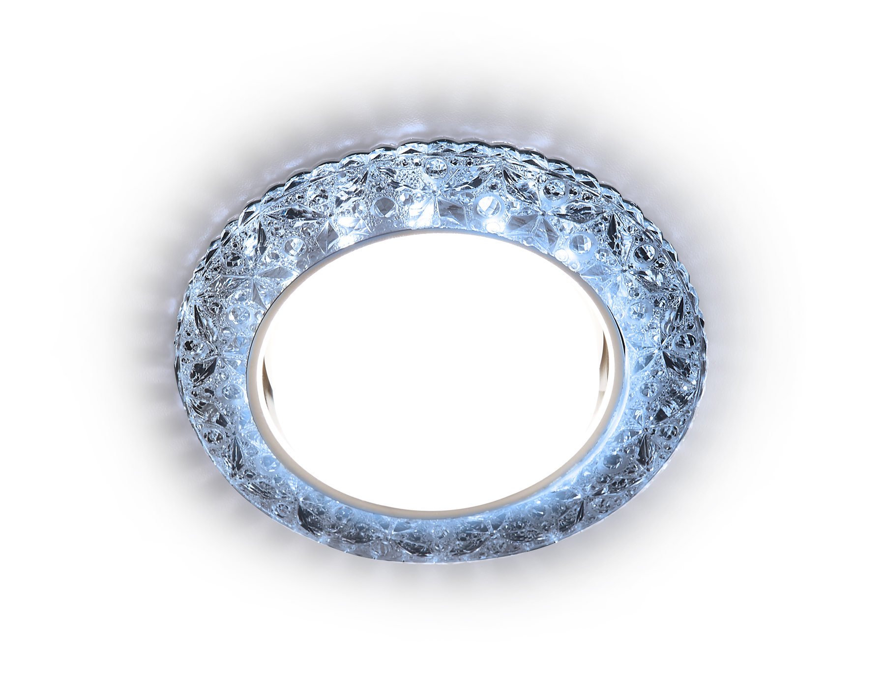 Встраиваемый светильник Ambrella G308 CL/CLD хром/прозрачный GX53+3W(LED COLD)