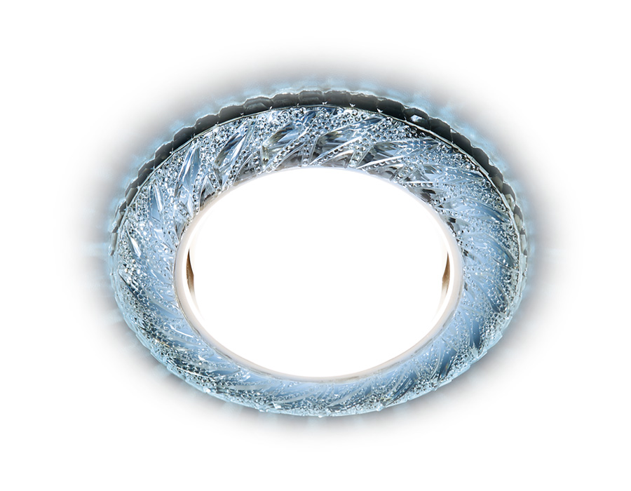 Встраиваемый светильник Ambrella G303 CL/CLD хром/прозрачный GX53+3W(LED COLD)