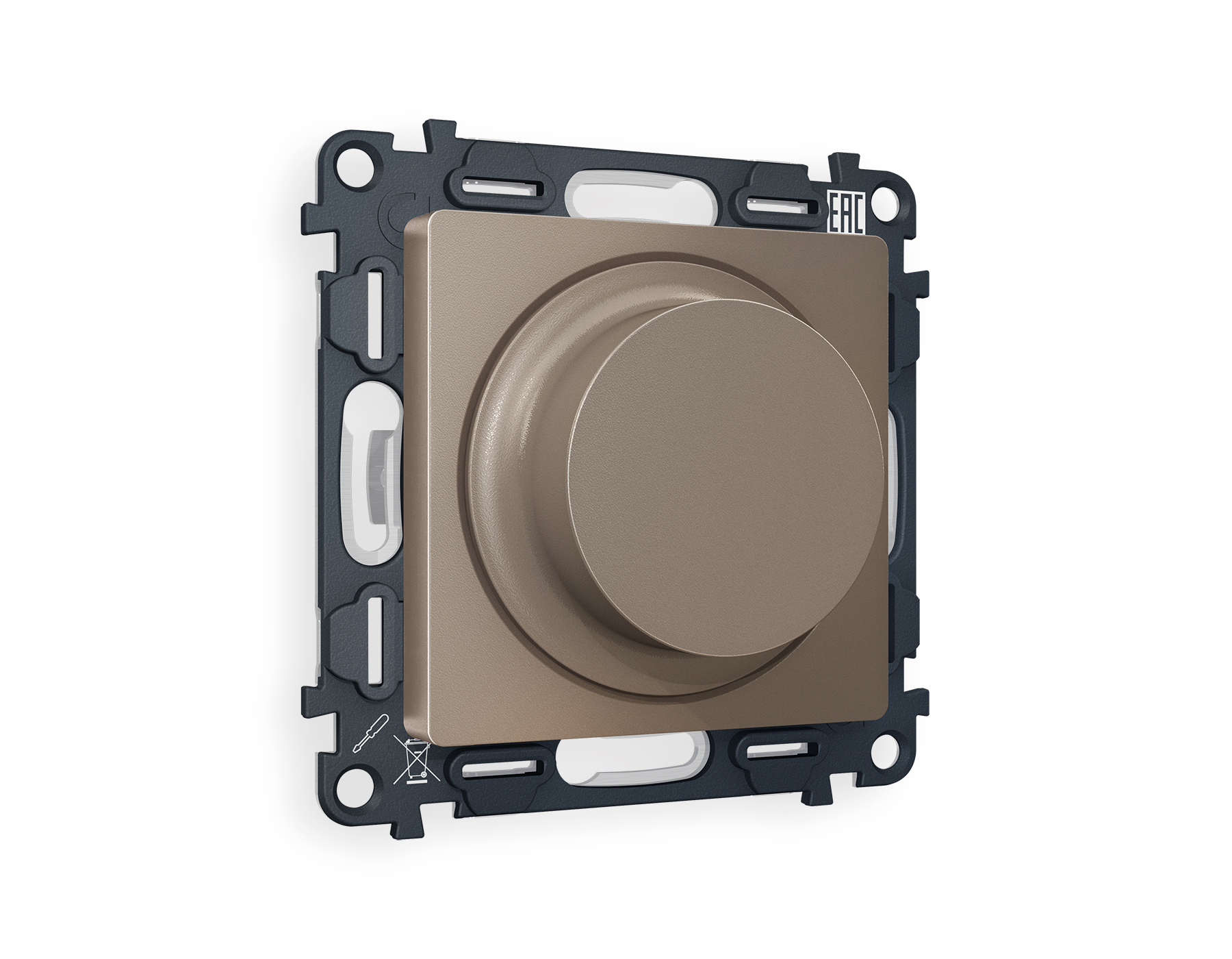 MA635510 Комплект механизма светорегулятора универсального ALFA Темная бронза матовый 25-600W/LED5-300W QUANT (AP6355, VM136)